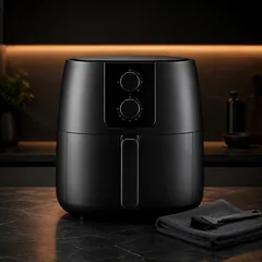 Air fryer limpa e conservada