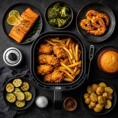 Tabela de tempos e temperaturas da air fryer