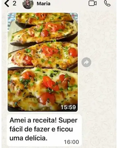 Cliente manda no WhatsApp a foto de um prato feito na air fryer